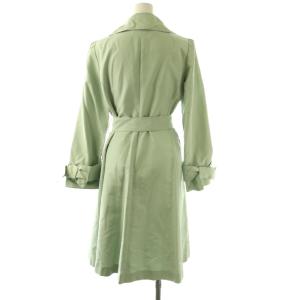 FOXEY BOUTIQUE 23582 シルクトレンチコート ロング 40 ミントグリーン /HK OS