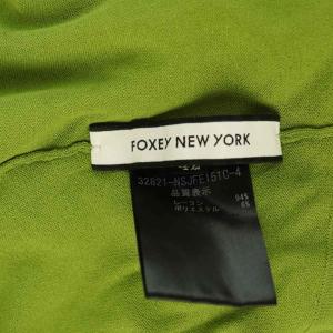 FOXEY NEW YORK レーヨンショートカーディガン 七分袖 42 カーキ 32821 /MY OS