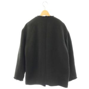 JOURNAL STANDARD ツイードジャケット ノーカラージャケット ブラック /DF OS
