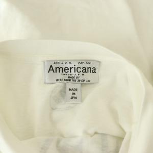 AMERICANA LIFE IS BEAUTIFUL クロップドTシャツ カットソー 半袖 白 ホワイト /SS OS