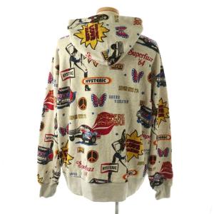 HYSTERIC GLAMOUR 25SS LOVE MAKER柄 パーカー パンツ セットアップ L グレー マルチカラー
