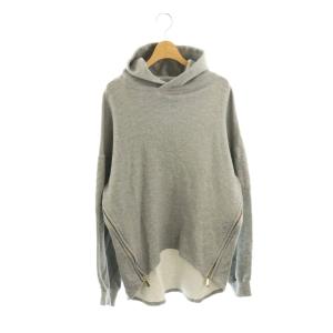 Side Zip Parka サイドジップパーカー トレーナー F グレー フード付き 長袖  /OK