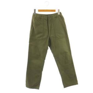 Baker military パンツ ストレート ジッパーフライ 34 カーキ /DO OS