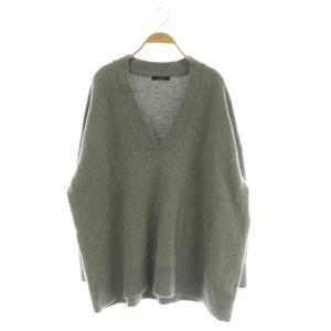 25AW MUSIC DEEP V ルーズプルオーバー ニット セーター 長袖 グレー /MY OS