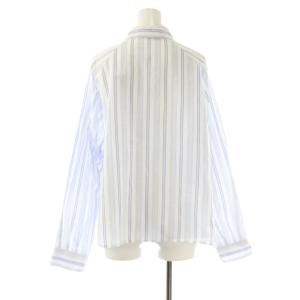 25SS 70/コットン ラグランスリーブ ワイドシャツ ブラウス ストライプ 