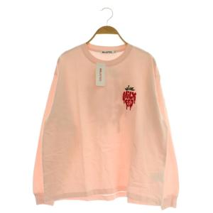 MELTY STRAWBERRY WIDE L/S TEE ロンT 長袖カットソー フロッキー M ピンク