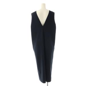 Theory SETTLE LT V NECK DR ワンピース ロング ノースリーブ S ネイビー /HK OS