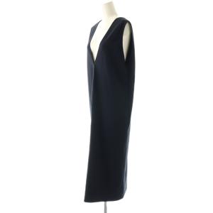 Theory SETTLE LT V NECK DR ワンピース ロング ノースリーブ S ネイビー /HK OS