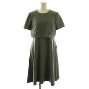 LADY NY ワンピース ひざ丈 40 グレー 34005 /DF OS