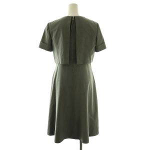 FOXEY NEW YORK LADY NY ワンピース ひざ丈 40 グレー 34005 /DF OS