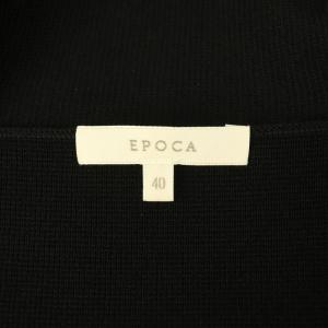 EPOCA ニットボレロ カーディガン 長袖 ショールカラー 40 ブラック /MY OS