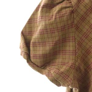 BURBERRY BLUE LABEL 半袖チュニック カットソー チェック 38 モカ ブラウン ピンク /DO OS