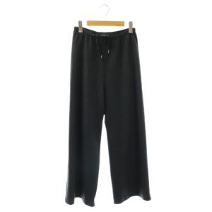 24AW ニットコンビネーションドローストリングパンツ イージー ワイド ウール 34 チャコールグレー