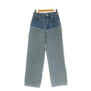 25AW FLOCKY SWITCHING DENIM PANTS デニムパンツ 切替 24 ブルー /MY