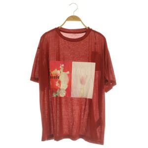 25SS SHEER CONCEPT TEE Tシャツ 半袖 プリント F レッド /MY OS