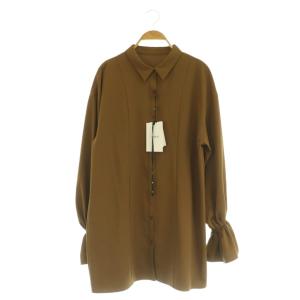 25AW BACK HEART DESIGN OVER BLOUSE オーバーサイズシャツ 長袖 ボリュームスリーブ