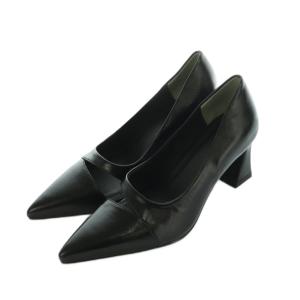 25AW SIDE SLIT POINTED TOE PUMPS パンプス ポインテッドトゥ チャンキーヒール