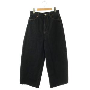 25AW バレルレッグデニムパンツ ワイド カットオフ ハイウエスト 36 ネイビー /MY OS
