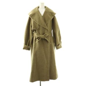 25AW UND BIG ROUND COLLAR WOOL LONG COAT
