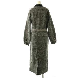 Ameri VINTAGE 25AW BLOUSON LIKE DENIM DRESS ワンピース ロング ジップアップ S ブラック
