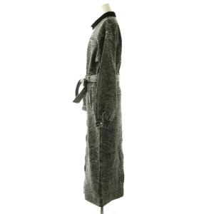 Ameri VINTAGE 25AW BLOUSON LIKE DENIM DRESS ワンピース ロング ジップアップ S ブラック