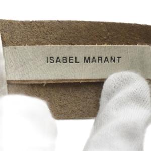 ISABEL MARANT ベルト 編み込み レザー S グレー /YO21