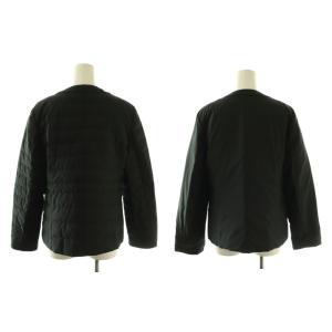 自由区 25AW ライトダウンリバーシブルノーカラー ジャケット 38 ブラック /DF OS