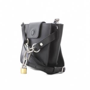 alexanderwang ショルダーバッグ レザー 本革 黒 ブラック チェーン装飾 南京錠付き フラップ開閉 /RI OS