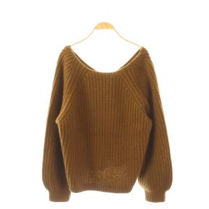 25AW yak mix loose ニット セーター ブラウン /ES OS