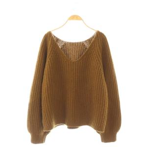 Plage 25AW yak mix loose ニット セーター ブラウン /ES OS