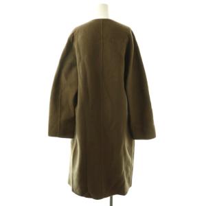 32PARADIS POUR SPRUNG FRERES カシミヤウールリバーコート Deuxieme Classe取り扱い S カーキブラウン