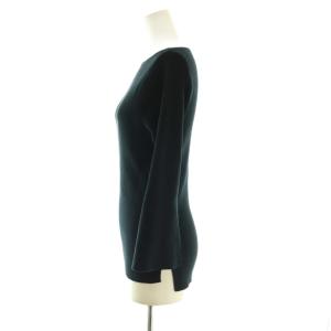 L'Appartement SLIT RIB KNIT PULLOVER リブニット カットソー ネイビー /DF OS