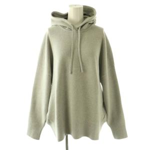 24SS smooth TOP HOODY プルオーバー パーカー ニット 長袖 グレー /DO OS