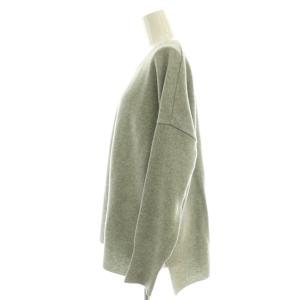 MUSE de Deuxieme Classe fluffy スムースクルーネックプルオーバー ニット 長袖 クルーネック ワンカラー 無地 ウール F
