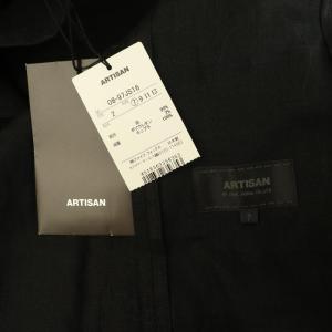 ARTISAN リネン テーラードジャケット 1B 7 ブラック /MY OS