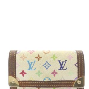 LOUIS VUITTON モノグラムマルチ ポルトモネ プラ コインケース 小銭入れ アイボリー 茶色 ブラウン M92657 /SR