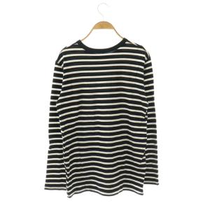 Deuxieme Classe ココ ストライプ Coco Stripe T No5 Tシャツ カットソー 長袖 ボーダー柄 白 ホワイト
