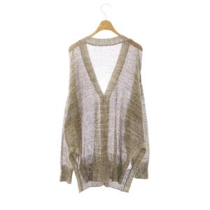 RIVE DROITE RIVEDROITE リブドロワ 24SS サイドスリット2WAYカーディガン ニット F ブラウン /DF OS SH