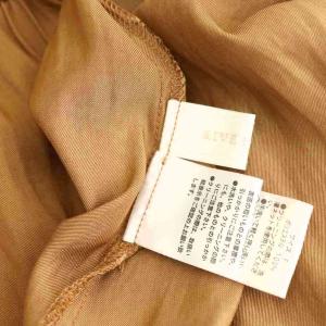 RIVE DROITE RIVEDROITE リブドロワ 25AW 2WAY仕様 ギャザーストリングツイルブラウス F ブラウン /DF OS