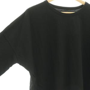 Y's 24SS プリントビッグTシャツ カットソー 五分袖 七部袖 2 黒 ブラック /SS OS