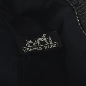 HERMES エールライン カバス トートバッグ キャンバス グレー /YO18 OH
