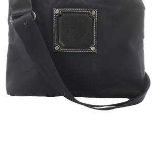 Longchamp ロゴ ナイロンショルダーバッグ 黒 ブラック /SR