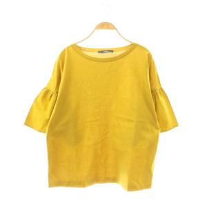 カットソー Tシャツ 七部袖 L マスタードイエロー /SS OS