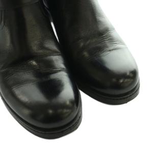 Gianvito Rossi エンジニアブーツ ミドル ロング レザー 37 黒 ブラック /SS OS