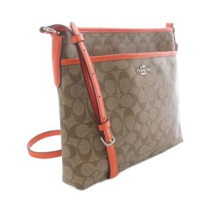 COACH シグネチャー ショルダーバッグ 茶色 ブラウン オレンジ F58297 /SR