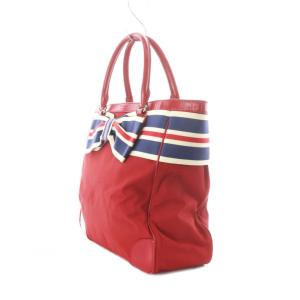 kate spade new york トートバッグ リボンモチーフ ストライプ柄 /RI OS