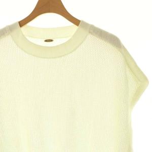 Lisiere L'Appartement 24SS Mesh Knit サマーニットトップス セーター メッシュ F オフホワイト /ES OS