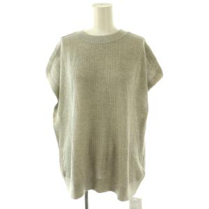 24SS Mesh Knit トップス サマーニット セーター 半袖 F グレー /ES OS