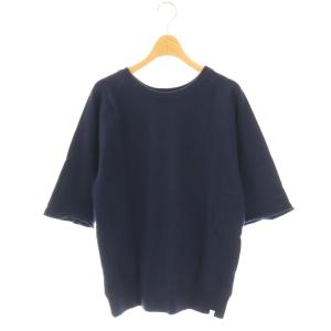 Half sleeve Sweat スウェット カットソー 五分袖 M ネイビー /DO OS