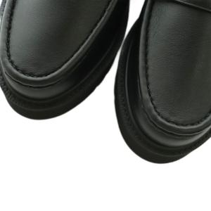 caminando PLATFORM LOAFERS ローファー レザー 厚底 7 24.0cm 黒 2312W /MI OS